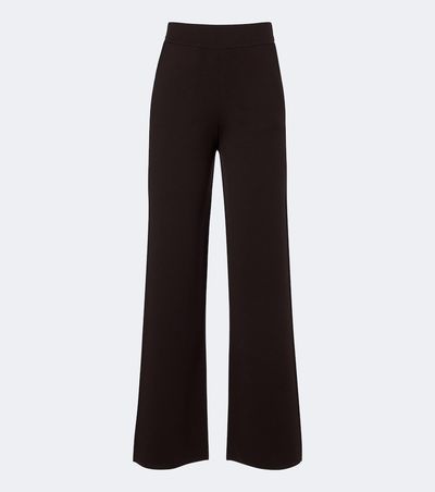 Max Mara Max Mara Knitted wool-blend wide-leg pants