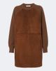 Max Mara Max Mara Leather-trimmed wool and cashmere sweater dress - 1