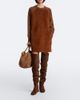 Max Mara Max Mara Leather-trimmed wool and cashmere sweater dress - 2