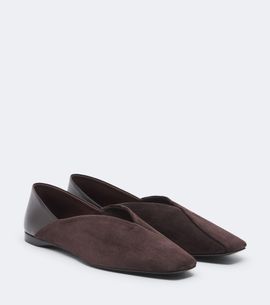 Max Mara Max Mara Leather and suede slip-on shoes