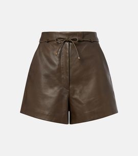 Max Mara Max Mara Leather shorts
