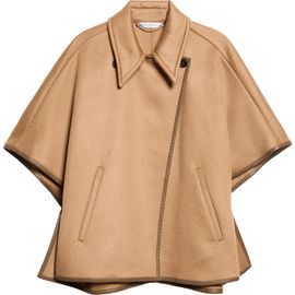 Max Mara Max Mara Leather Trim Cashmere Cape