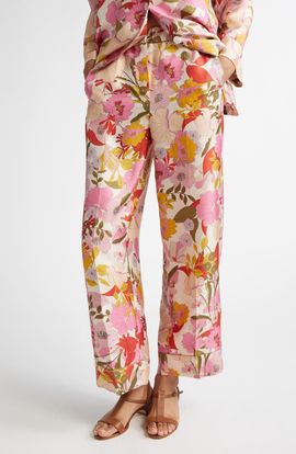 Max Mara Max Mara Leda Floral Silk Pants