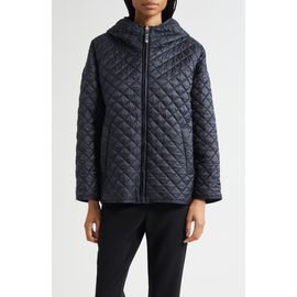 Max Mara Max Mara Leo Diamond Quilted Cameluxe Hooded Jacket