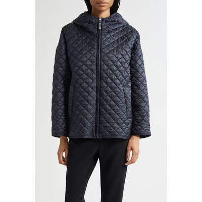 Max Mara Max Mara Leo Diamond Quilted Cameluxe Hooded Jacket