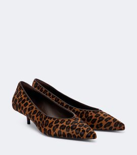 Max Mara Max Mara Leopard-print calf hair pumps