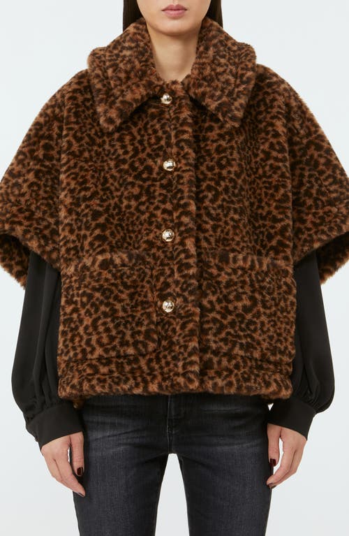 Max Mara Max Mara Leopard Print Teddy Bear Cape