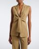 Max Mara Max Mara Linen and silk twill vest - 2