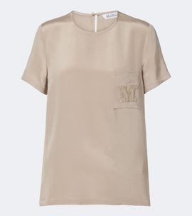 Max Mara Max Mara Logo silk top