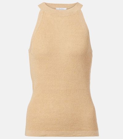 Max Mara Max Mara Lolly linen and silk-blend top