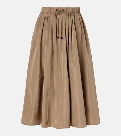 Max Mara Max Mara Lonza taffeta midi skirt