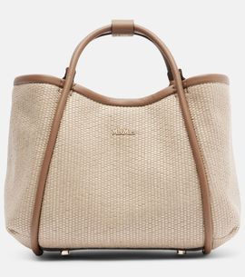 Max Mara Max Mara Marin Small leather-trimmed top-handle bag