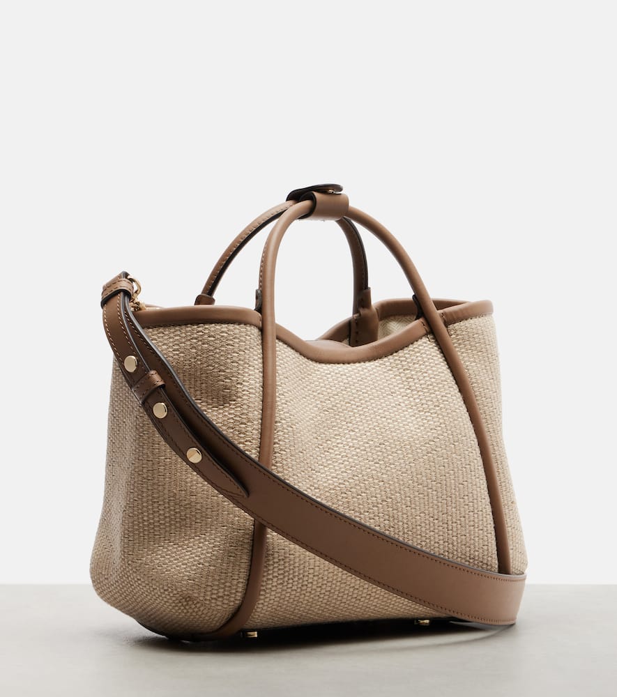 Max Mara - Marin Small leather-trimmed top-handle bag