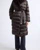 Max Mara Max Mara Medusa Belted Puffer Coat with Faux Fur Trim - 1