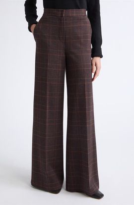 Max Mara Max Mara Memiro Plaid Wool Trousers
