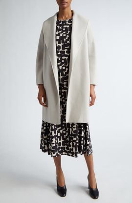 Max Mara Max Mara Messi Virgin Wool Belted Coat