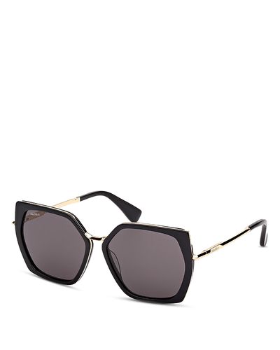 Max Mara Max Mara Miller Geometric Sunglasses, 56mm