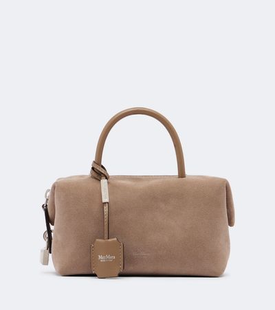 Max Mara Max Mara Mini suede top-handle bag