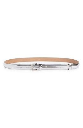 Max Mara Max Mara Mirror Metallic Leather Belt