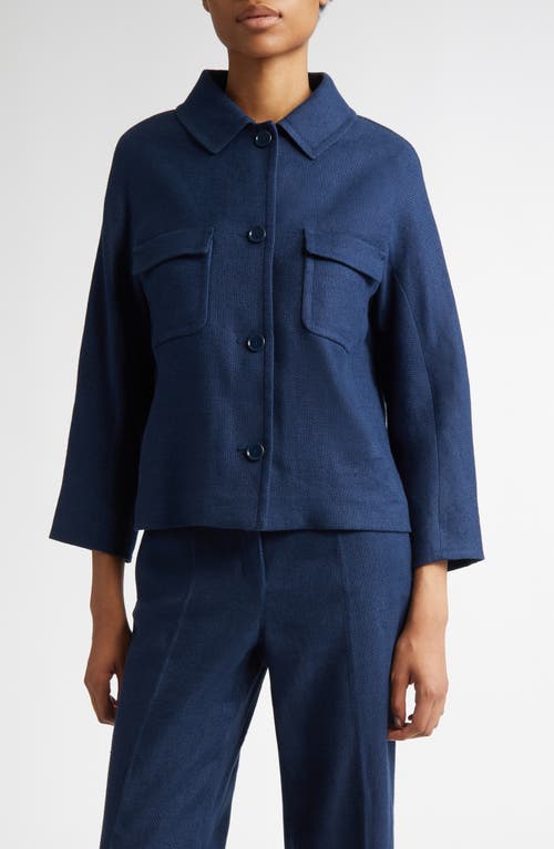 Max Mara Max Mara Monia Linen Blend Crop Jacket