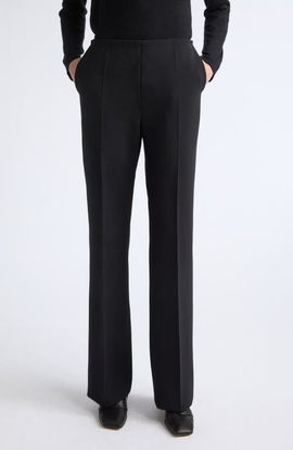 Max Mara Max Mara Morata Stretch Virgin Wool Flare Leg Pants