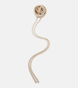 Max Mara Max Mara Moschea floral-appliquÃ© satin brooch