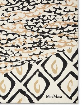 Max Mara Max Mara MXACARRE90W1 Printed Silk Scarf