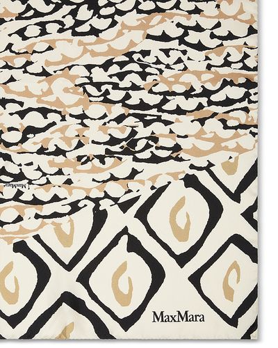 Max Mara Max Mara MXACARRE90W1 Printed Silk Scarf