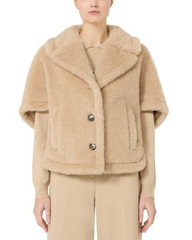 Max Mara Max Mara MXACORVINO1 Teddy Cape Jacket