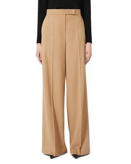 Max Mara Max Mara Mxmfilato Camel Wool Pants