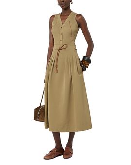 Max Mara Max Mara Mxmfiorire Kaki Knit Waistcoat Dress