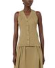 Max Mara Max Mara Mxmfiorire Kaki Knit Waistcoat Dress - 3