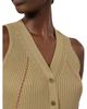 Max Mara Max Mara Mxmfiorire Kaki Knit Waistcoat Dress - 5
