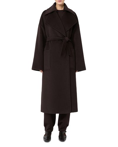 Max Mara Max Mara Mxmpanda Wool & Cashmere Belted Barn Coat