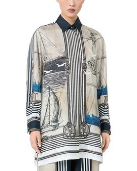 Max Mara Max Mara Mxmteglia Printed Silk Shirt