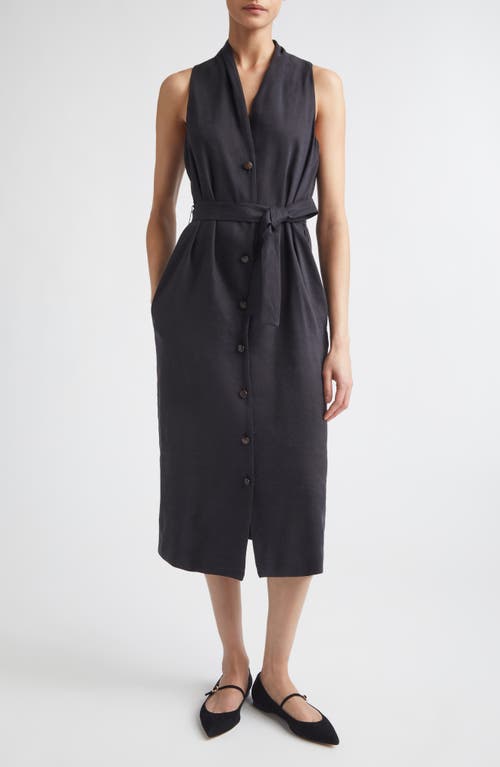 Max Mara Max Mara Navetta Linen and Silk Midi Dress
