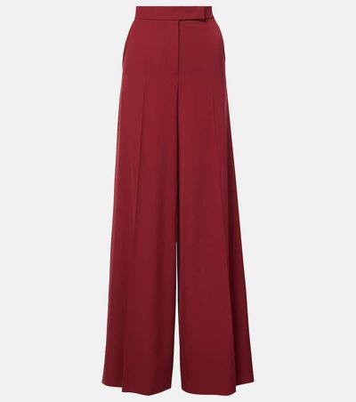 Max Mara Max Mara Ninfa high-rise wool gabardine wide-leg pants