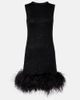 Max Mara Max Mara Novara feather-trimmed minidress - 1