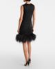Max Mara Max Mara Novara feather-trimmed minidress - 3