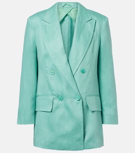 Max Mara Max Mara Olimpia herringbone linen blazer