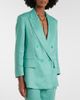 Max Mara Max Mara Olimpia herringbone linen blazer - 3