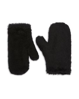 Max Mara Max Mara Ombrato Alpaca Blend Teddy Mittens