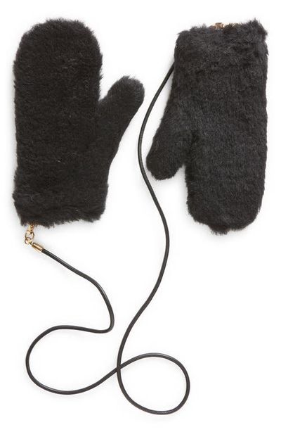 Max Mara Max Mara Ombrato Teddy Alpaca Blend Mittens