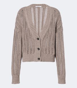 Max Mara Max Mara Open-knit cashmere cardigan