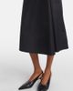 Max Mara Max Mara Paggi gathered cotton-blend midi skirt - 4