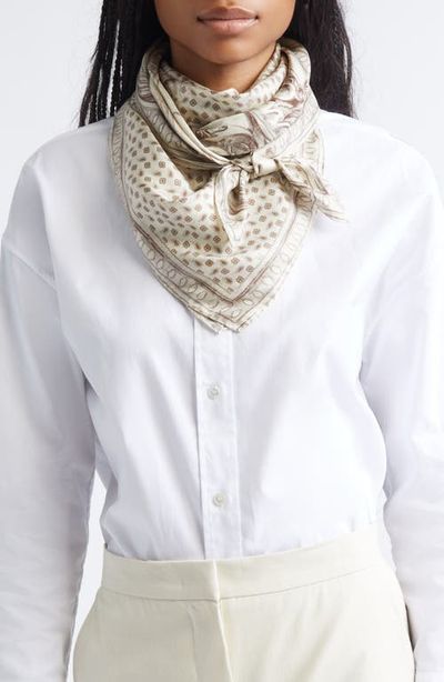 Max Mara Max Mara Paisley Silk Twill Square Scarf