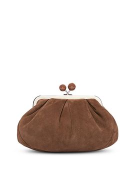 Max Mara Max Mara Pasticcino Suede Convertible Clutch