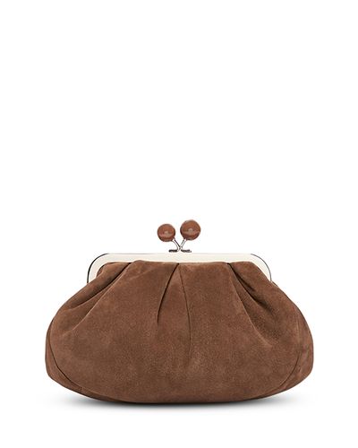 Max Mara Max Mara Pasticcino Suede Convertible Clutch