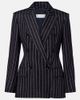 Max Mara Max Mara Pinstripe double-breasted jersey blazer - 1