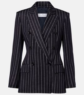 Max Mara Max Mara Pinstripe double-breasted jersey blazer